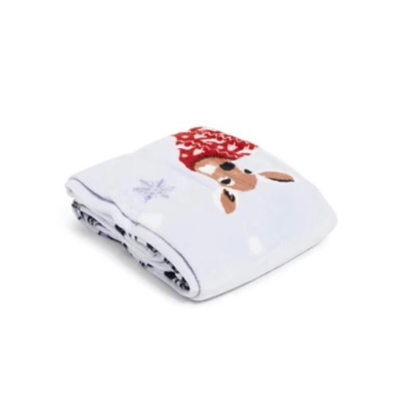 🆕 Vera Bradley Fleece Throw Blanket Merry Mischief 50 x 80 - Picture 2 of 3